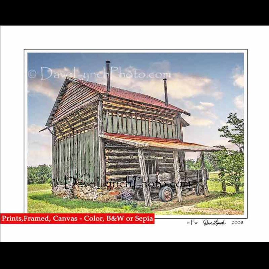 tobacco barn art Vintage SIGNED Oil Painting Americana Folk Barn Scene Farm 1963 This image of a tobacco barn in Gordonton Carolina Tobacco Barn Poster